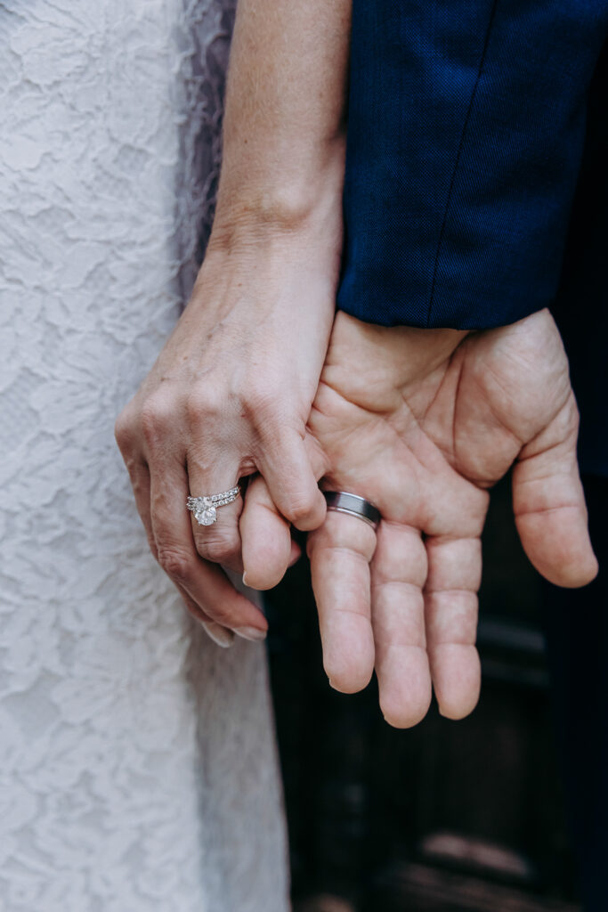 portrait of wedding rings by tampa wedding photographer 