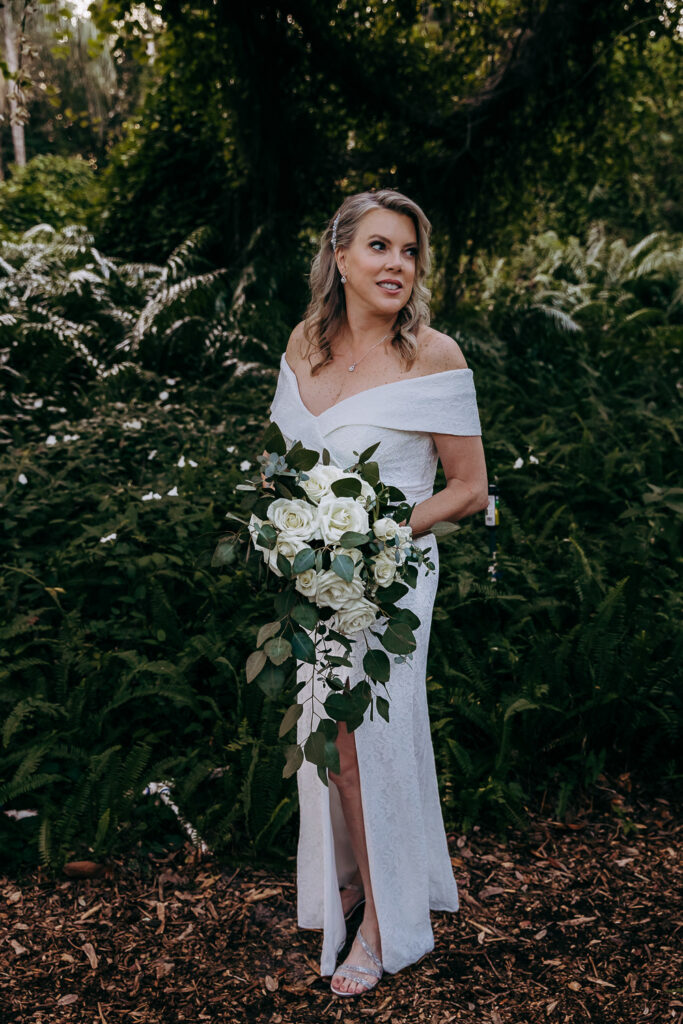 bridal portrait at del favero oasis an intimate florida wedding venue