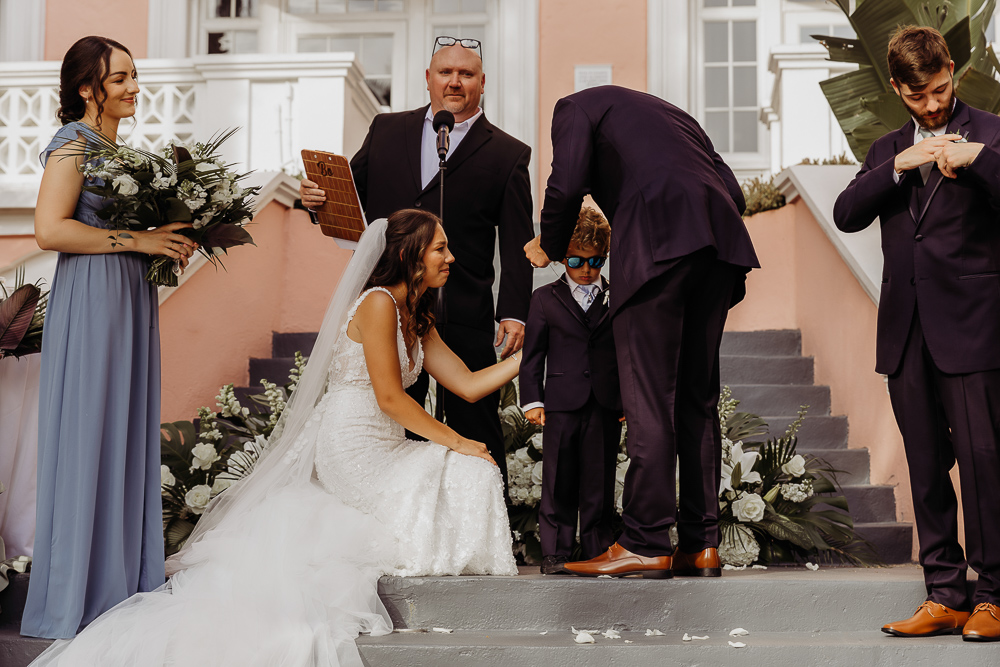 wedding ceremony photos at the don cesar in st pete florida