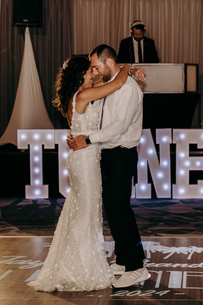 bride and grroms first dance at the don cesar hotel in st pete fl