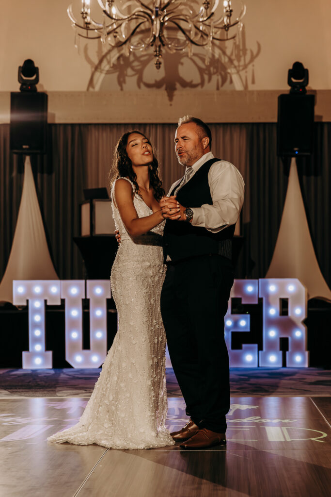 father daughter first dance at don cesar hotel in st pete florida