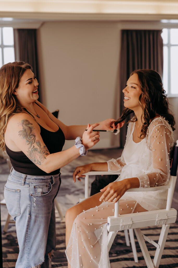 getting ready wedding photos at the don cesar taken by tampa wedding photographer