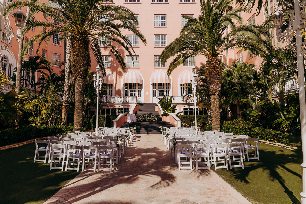 don cesar wedding courtyeard st pete florida