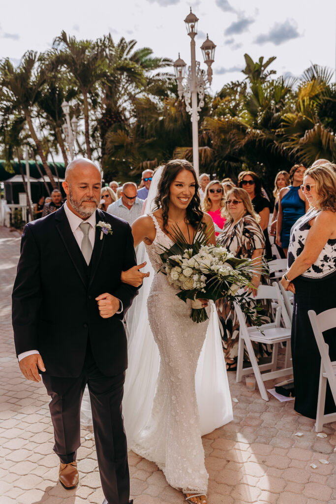 wedding ceremony photos at the don cesar in st pete florida 