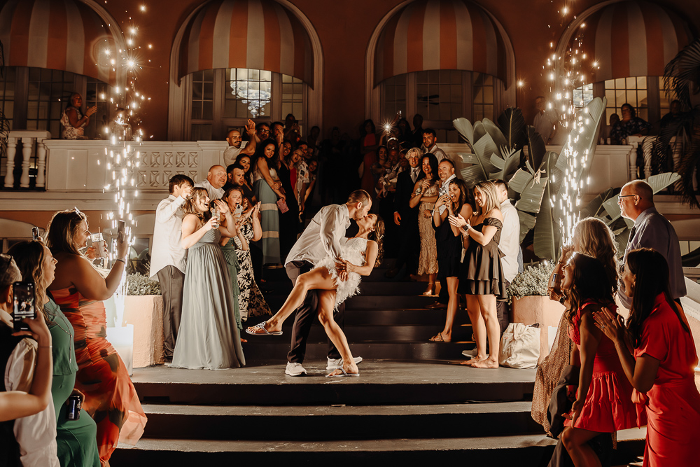 wedding exit at the don cesar hotel