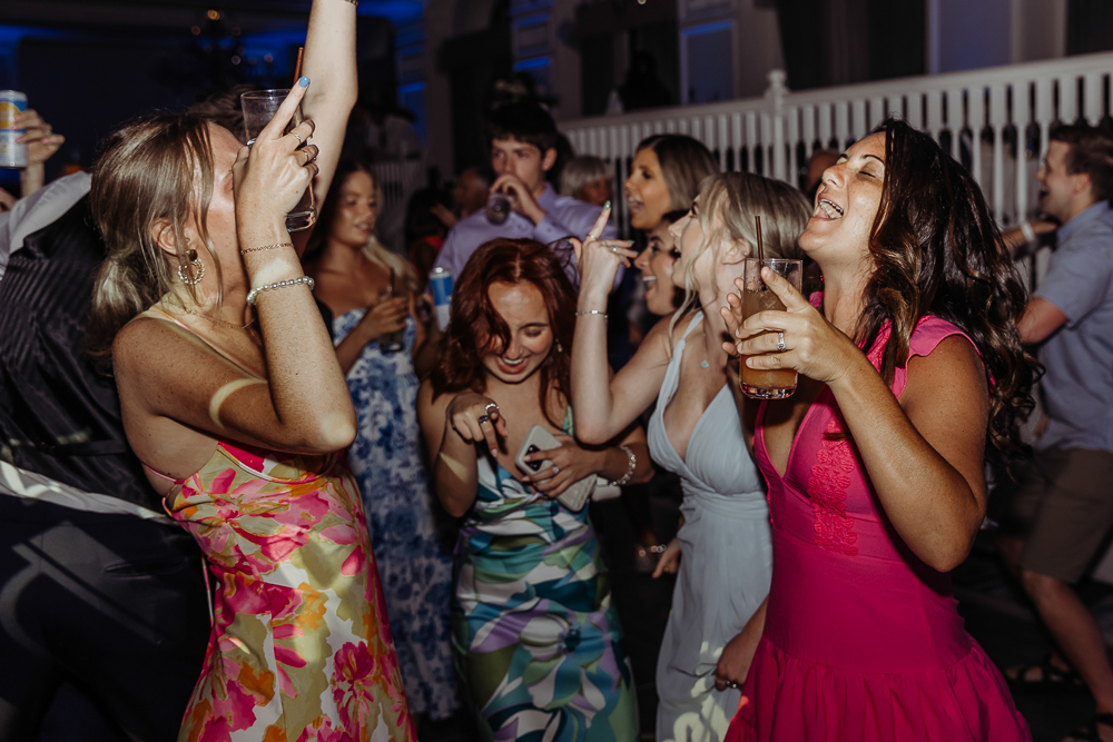 dancing reception photo of ladies