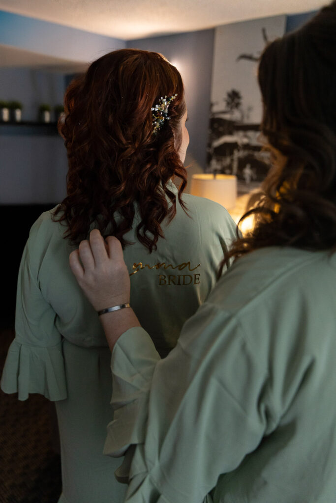 hair pin that was listed on the elopement checklist for a fun photo op