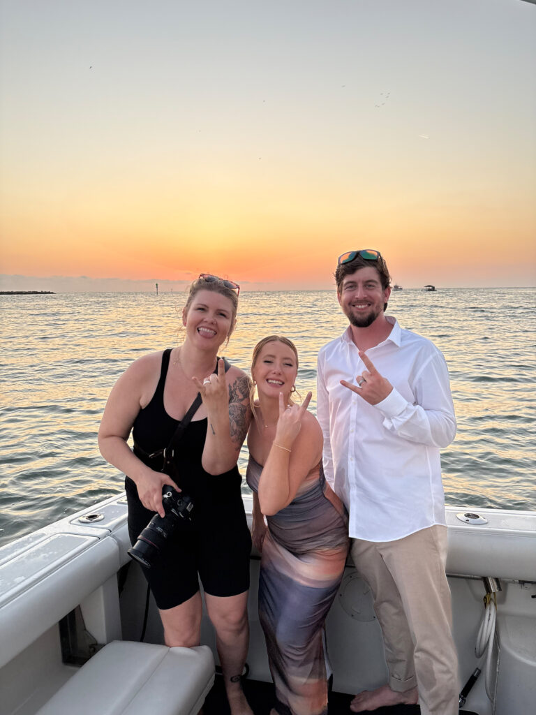 tampa elopement photographer with her clients after they eloped