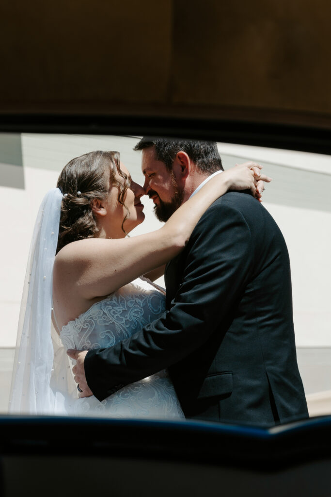 couple having their elopement vs intimate wedding in tampa just the two of them
